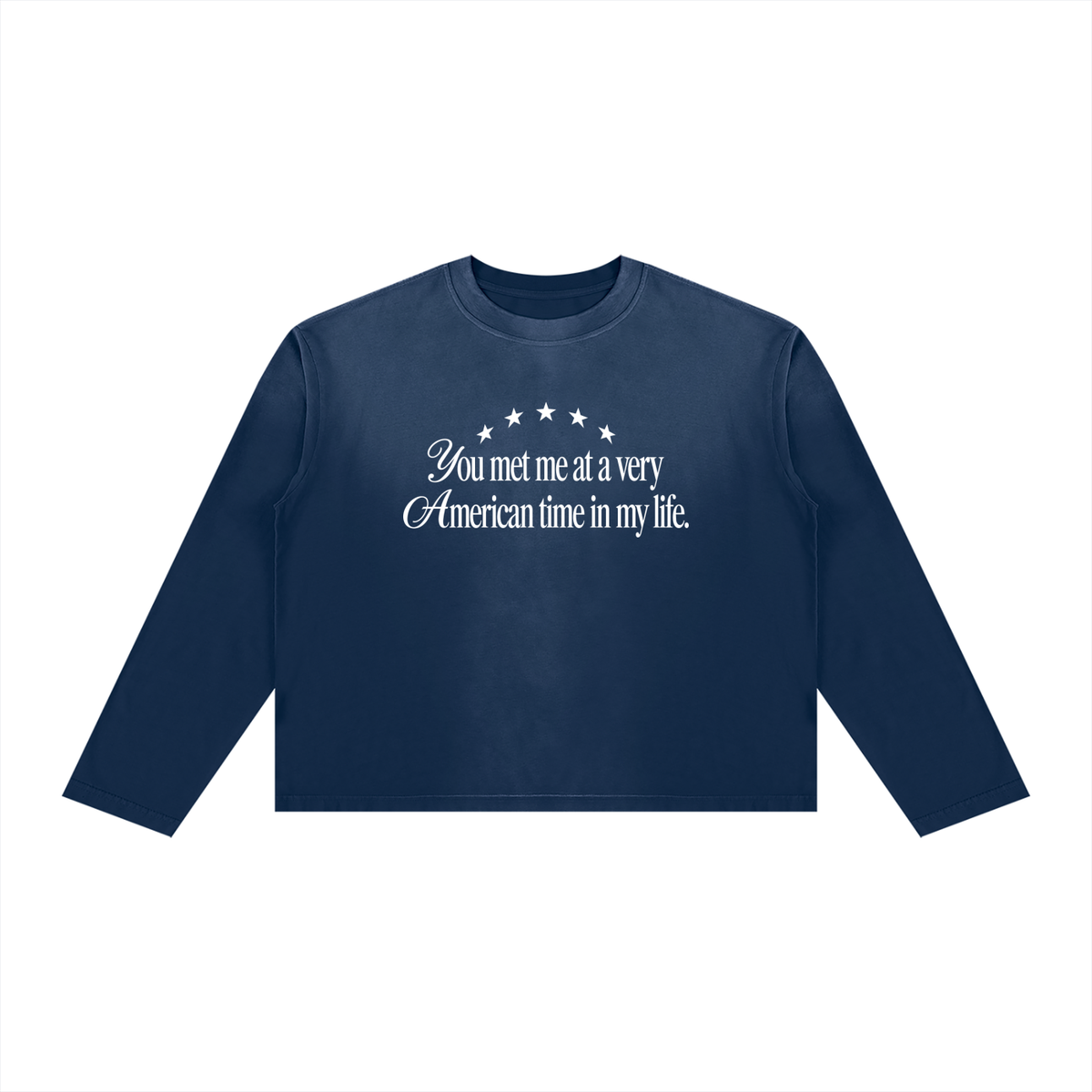 Unisex Sunfade Boxy Long Sleeve T-Shirt